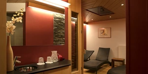 Sauna Lounge im Hotel Frohe Aussicht in Schwende in der Schweiz bei Basenfastenkur