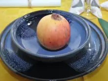 Apfel in Schüssel 